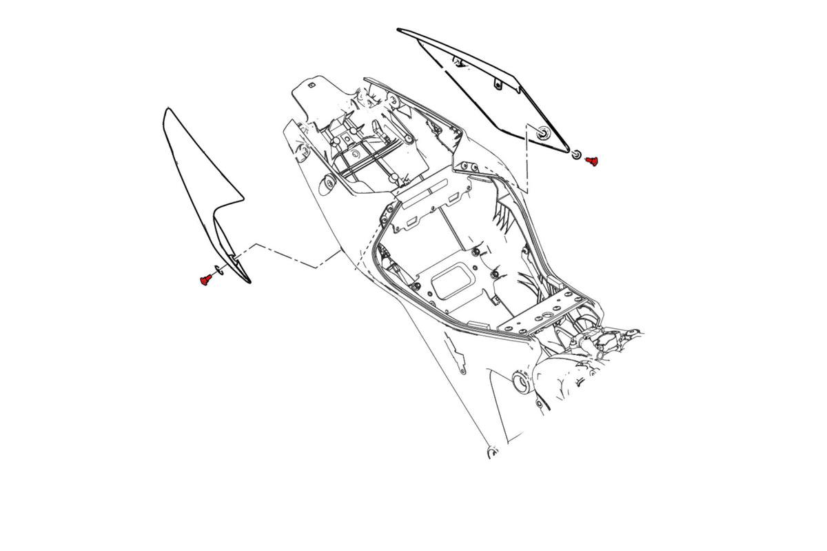 CNC Racing Screw kit seat cover Ducati Monster 937 - CNC Racing image 3