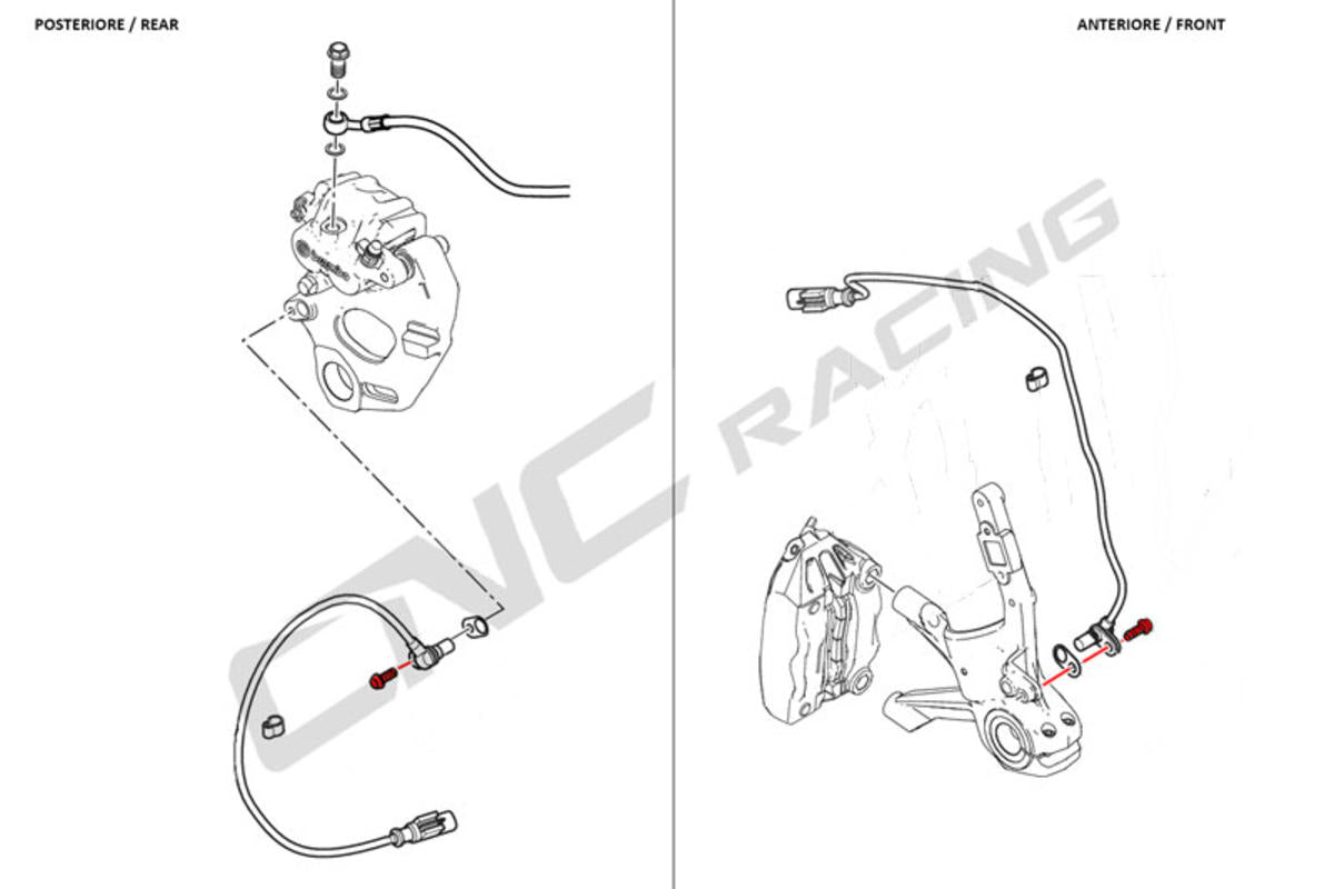 CNC Racing Speed sensor ABS screw M6x16 (1 pc) – Titanium - CNC Racing image 2