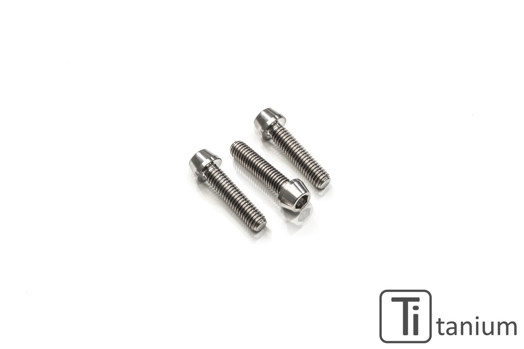 CNC Racing Screws set front sprocket cover M6x16 (3 pcs) – Titanium - CNC Racing