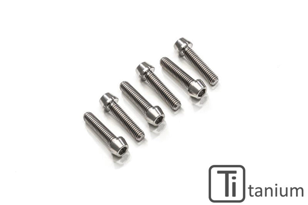 CNC Racing Rearsets screws kit M8x25 (6 pcs) MV Agusta Brutale – Titanium - CNC Racing