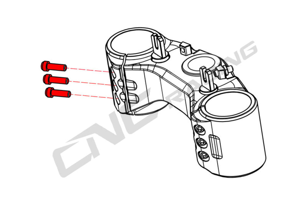 CNC Racing Bottom triple clamp screw kit – Titanium - CNC Racing image 2