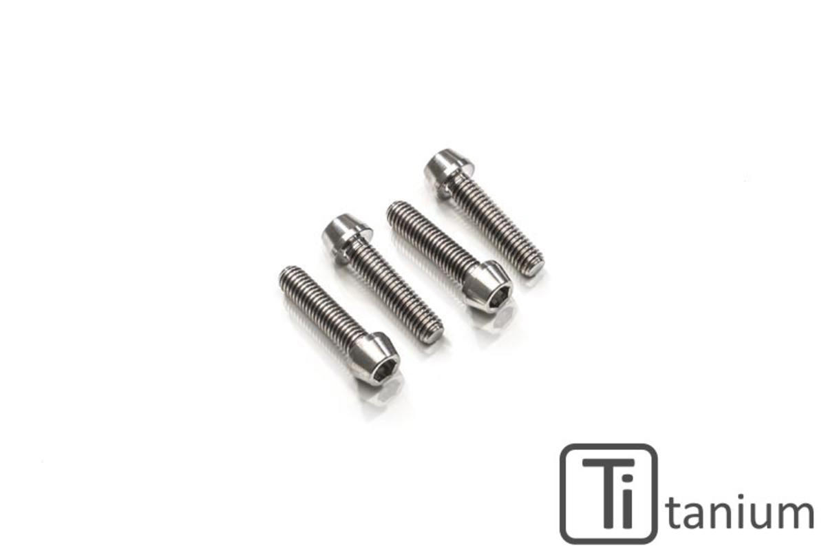 CNC Racing Screws set handle bar clamp M8x35 (4 pcs) – Titanium - CNC Racing
