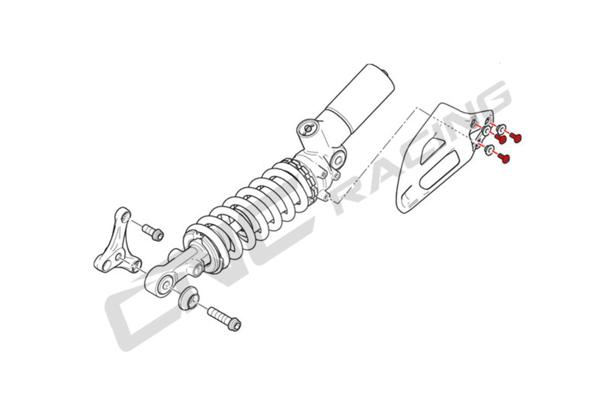 CNC Racing Shock absorber cover screw kit Ducati - CNC Racing image 5