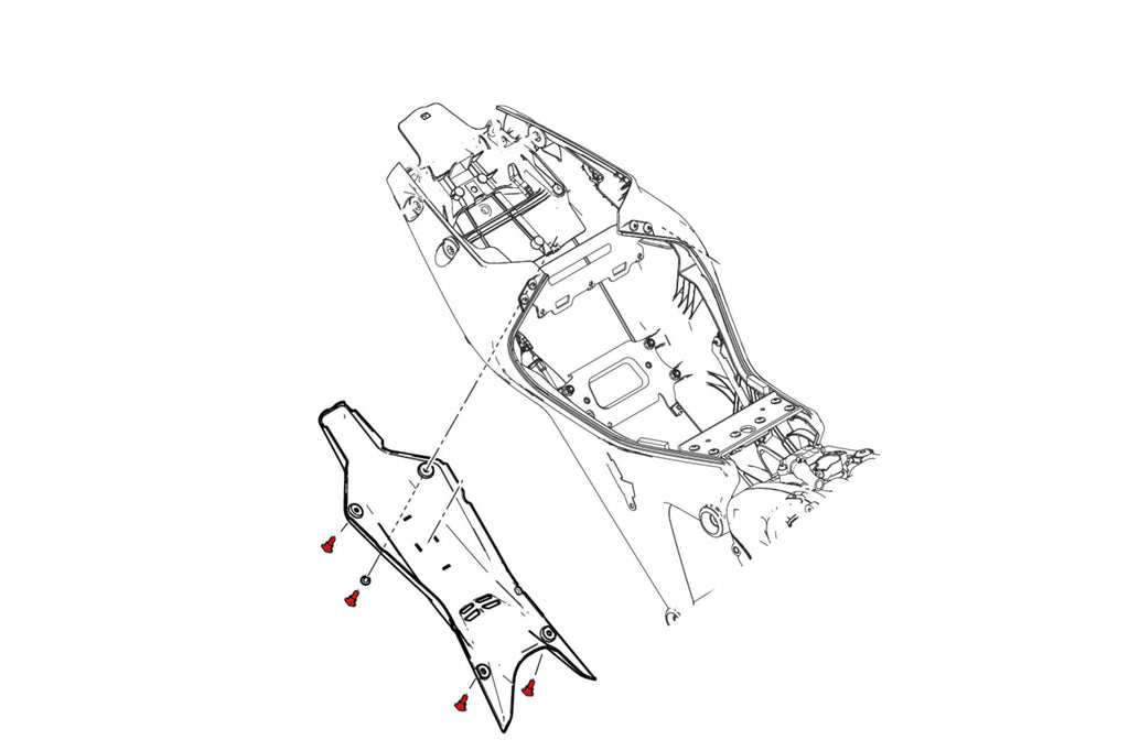 CNC Racing Screw set – Undertail Ducati Monster - CNC Racing image 3