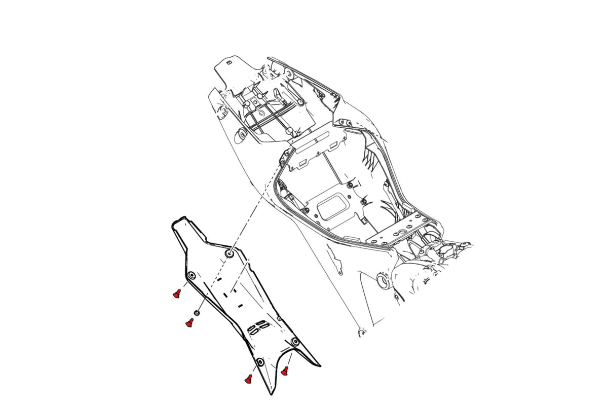 CNC Racing Screw set – Undertail Ducati Monster - CNC Racing image 3
