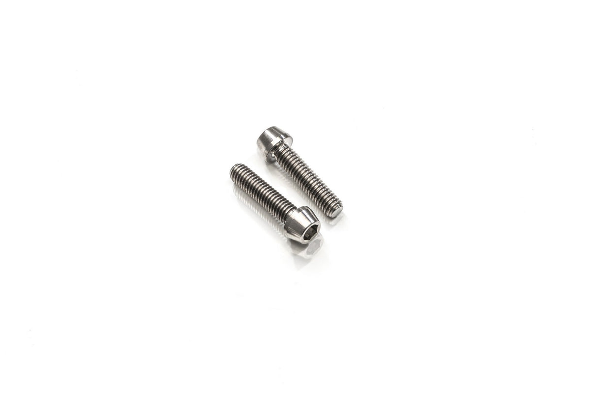 CNC Racing AIR INTAKE Timing belt cover vertical cylinder SCREWS SET M6X20 (1 PCS)/M6X25 (1 PCS) – TITANIUM - CNC Racing