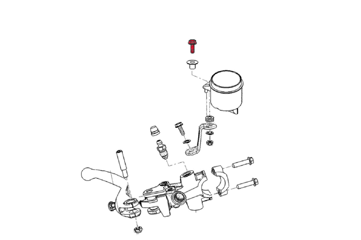 CNC Racing Screw Kit – Front Brake Fluid Reservoir for Aprilia RS660 - CNC Racing image 2
