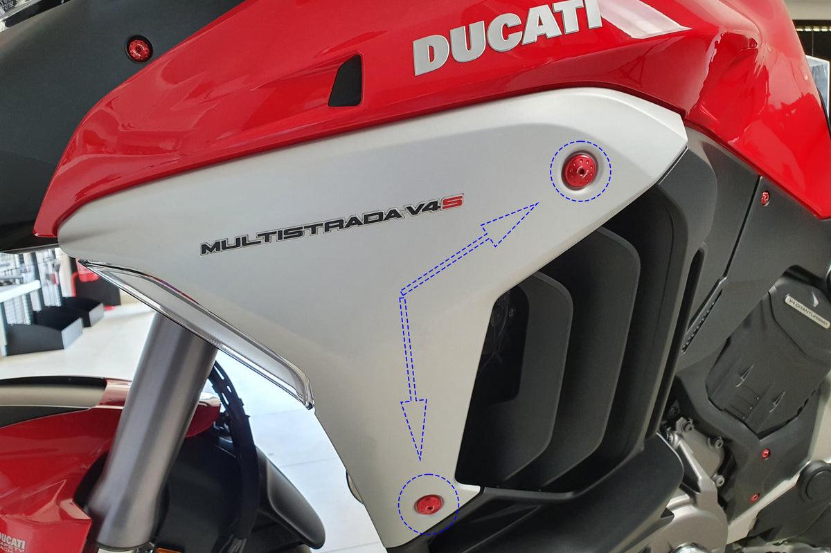 CNC Racing Screw Kit Radiator Side Covers for Ducati Multistrada V4 - CNC Racing image 3