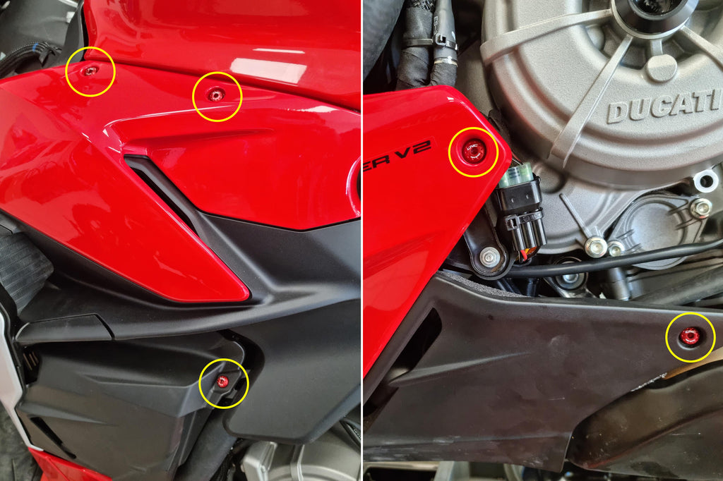 CNC Racing Screw Kit Side Fairing for Ducati Streetfighter V2 - CNC Racing image 2