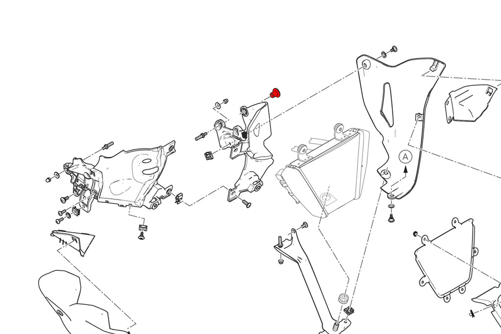 CNC Racing Belly Pan Left Side Support Screw for Ducati Diavel V4 - CNC Racing image 2