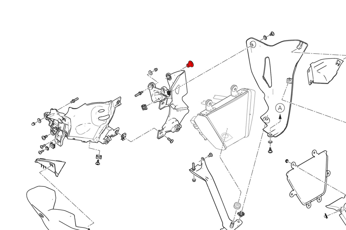 CNC Racing Belly Pan Left Side Support Screw for Ducati Diavel V4 - CNC Racing image 2