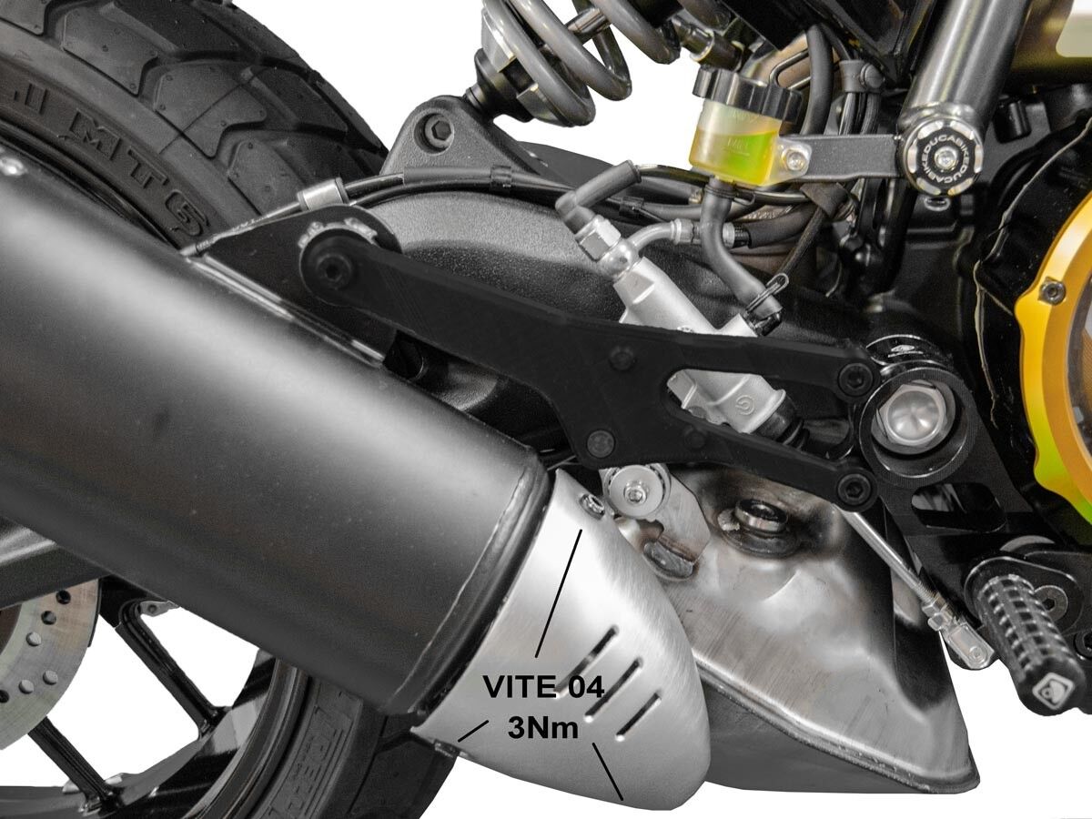 DBK Scrambler Lower Exhaust Heat Guard Screw Kit