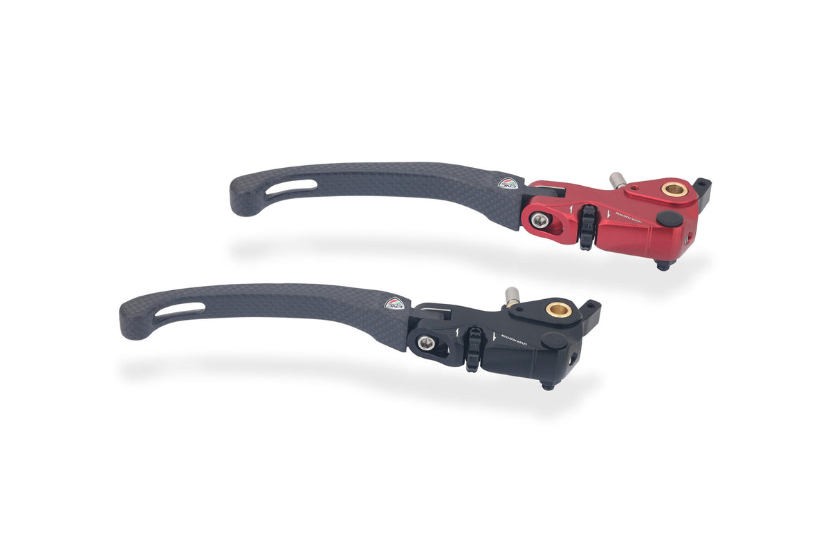 CNC Racing Brake Lever RACE EVO Folding Matt Carbon for Brembo Semi-Radial Master Cylinders - CNC Racing