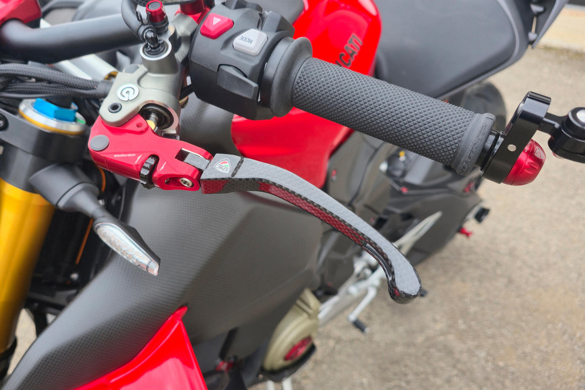 CNC Racing Clutch Lever Race EVO Folding Glossy Carbon for Brembo semi-radial master cylinders - CNC Racing image 4