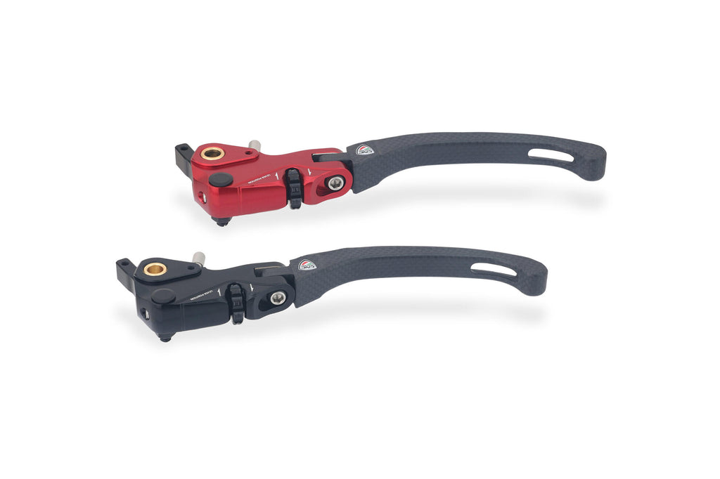 CNC Racing Clutch lever RACE EVO – Folding Matt Carbon for Brembo Semi-Radial master Cylinders - CNC Racing