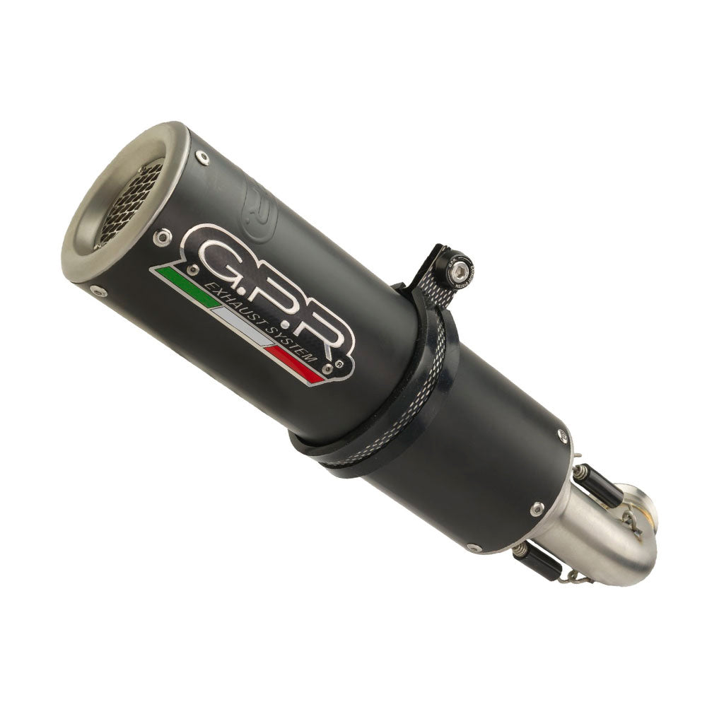 GPR exhaust Benelli Bn 125 2018-2020, M3 Black Titanium, full system exhaust legal for UK and non-EU countries including removable db killer - GPR Exhausts