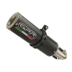GPR exhaust Yamaha XSR 125 2021-2025, M3 Black Titanium, full system exhaust legal for UK and non-EU countries including removable db killer - GPR Exhausts