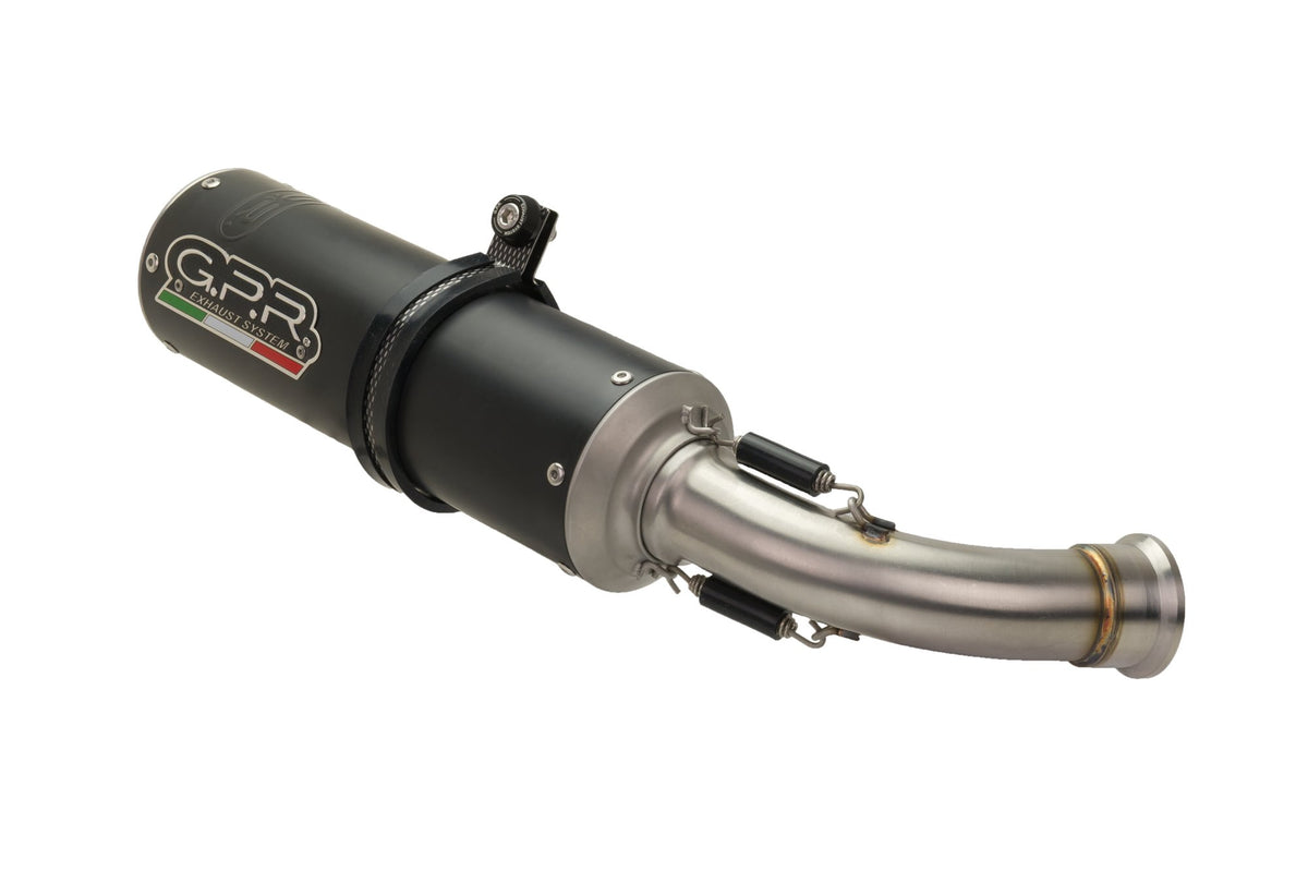 GPR exhaust Benelli Bn 125 2018-2020, M3 Black Titanium, full system exhaust legal for UK and non-EU countries including removable db killer - GPR Exhausts