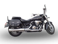 GPR exhaust Yamaha Xvs 1300 Midnight Star  2006-2014, Inox Oval Bomb, Homologated legal slip-on exhaust including removable db killer and link pipe - GPR Exhausts