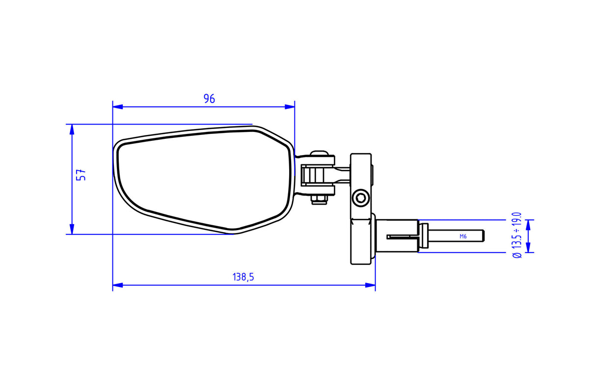 CNC Racing Bar End Mirror EVO – Left - CNC Racing image 9