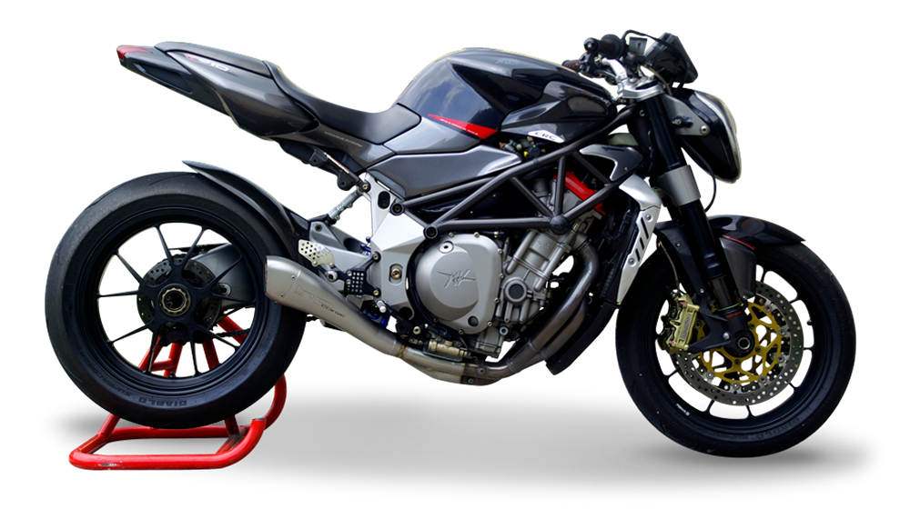 HP Corse Hydroform Satin Exhaust for MV Agusta Brutale 910, 750 up to 2006 - HP Corse