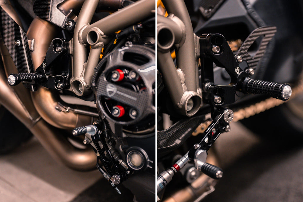CNC Racing Adjustable Rear Sets for Ducati Streetfighter 848 1098 - CNC Racing image 2