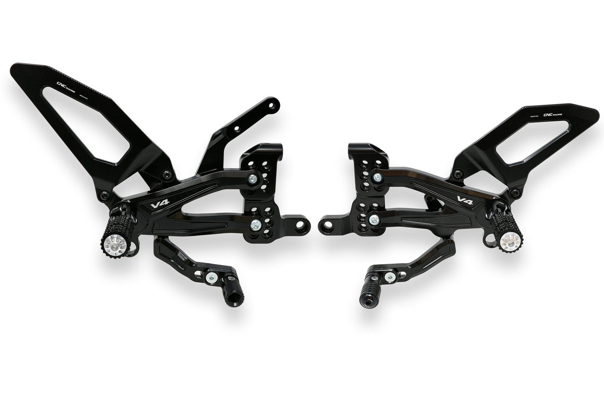 CNC Racing Adjustable rear sets RPS Ducati Panigale V4