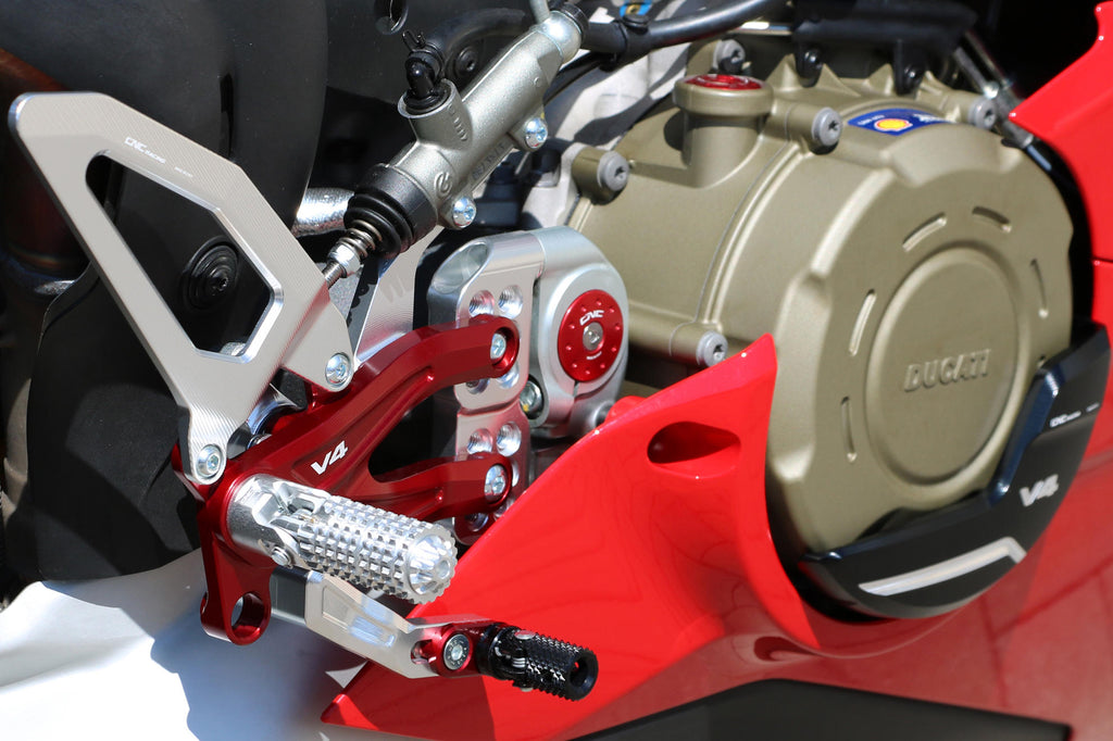 CNC Racing Adjustable rear sets Ducati Panigale V4 series for V4, V4 S and V4 Speciale – Pramac Racing limited Edition - CNC Racing image 5