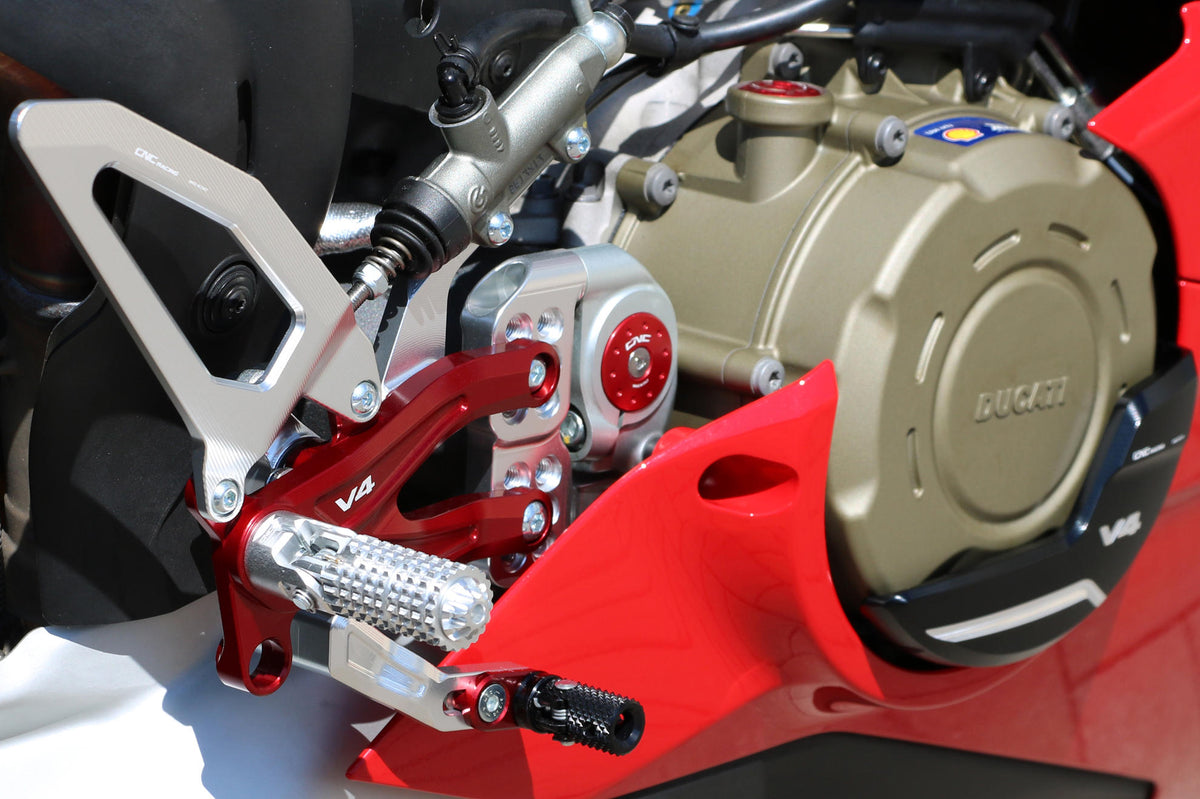 CNC Racing Adjustable rear sets Ducati Panigale V4 series for V4, V4 S and V4 Speciale – Pramac Racing limited Edition - CNC Racing image 5
