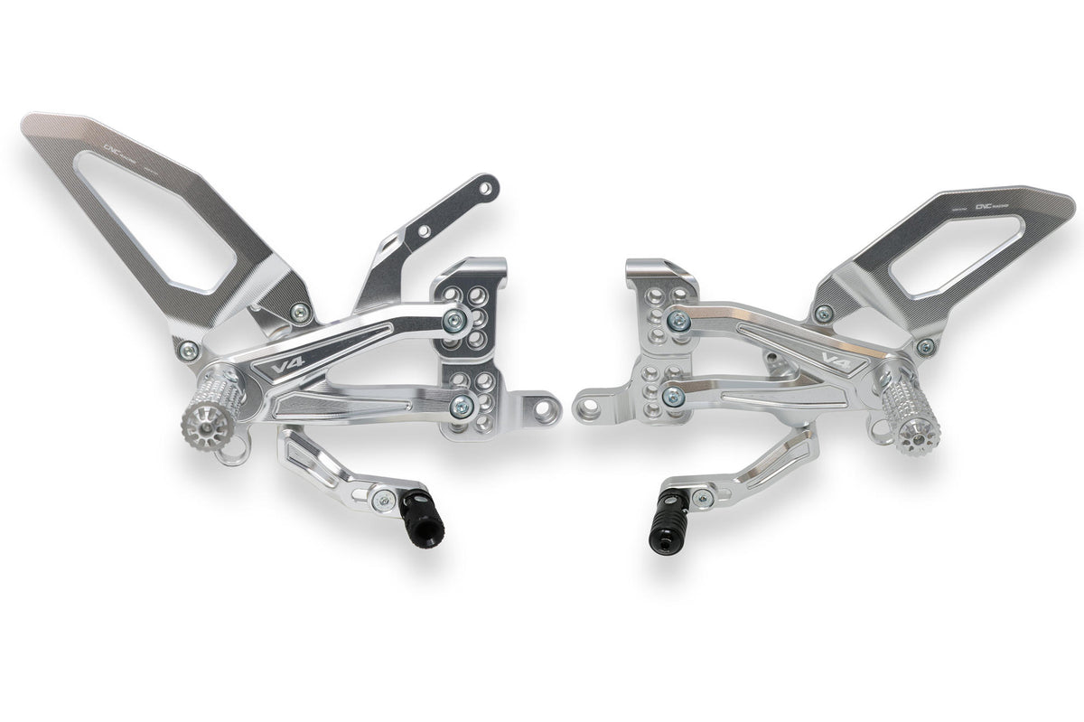 CNC Racing Adjustable rear sets RPS Ducati Panigale V4