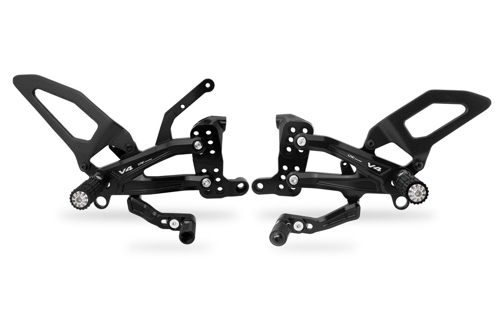 CNC Racing Adjustable rearsets Ducati Streetfighter V4 Carbon - CNC Racing