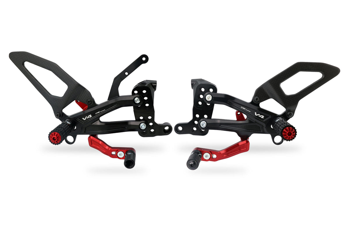 CNC Racing Adjustable rearsets Ducati Streetfighter V4 Carbon - CNC Racing image 2