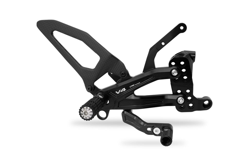 CNC Racing Adjustable rearsets Ducati Streetfighter V4 Carbon