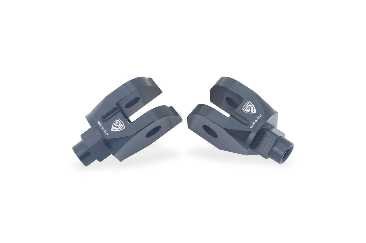 CNC Racing Footpegs kit passenger – adapters for Ducati Multistrada V2 MY2025 and Hypermotard V2 MY2026 - CNC Racing