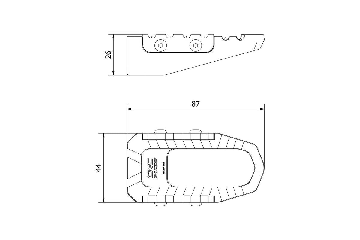 CNC Racing Footpegs kit TOURING – driver - CNC Racing image 6