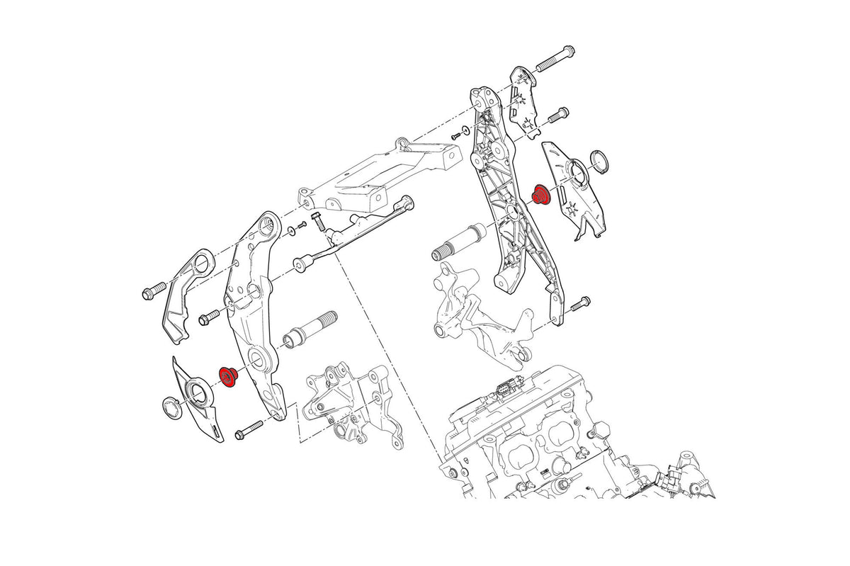 CNC Racing Central Bolt Kit for OEM Rearsets for Ducati Multistrada V4 – Diavel V4 - CNC Racing image 2