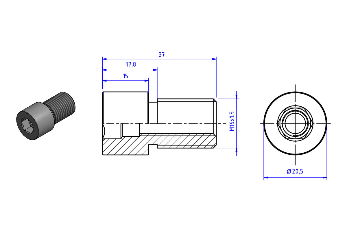 CNC Racing Adapter to Mount the Front Brake and Clutch Lever Guards. for Ducati - CNC Racing image 2