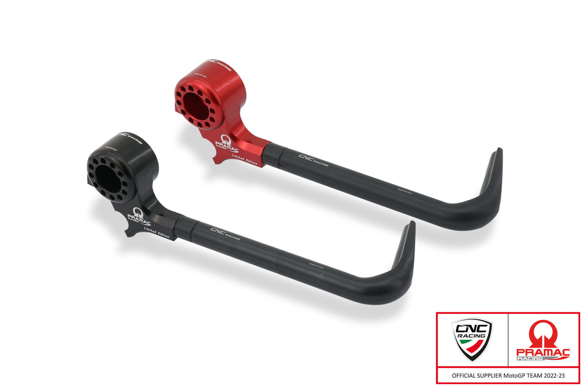 CNC Racing Lever-Guard Street – Protection front brake lever with bar-end mirror housing – Pramac Racing Limited Edition - CNC Racing