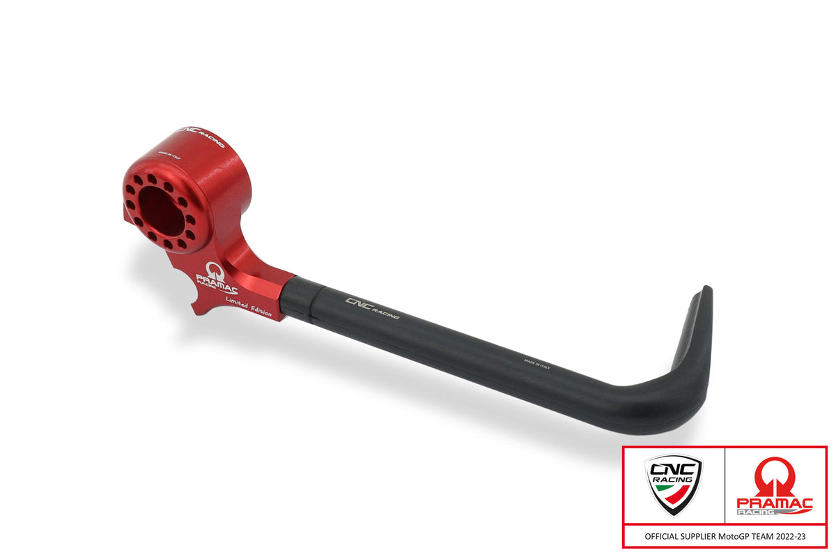 CNC Racing Lever-Guard Street – Protection front brake lever with bar-end mirror housing – Pramac Racing Limited Edition