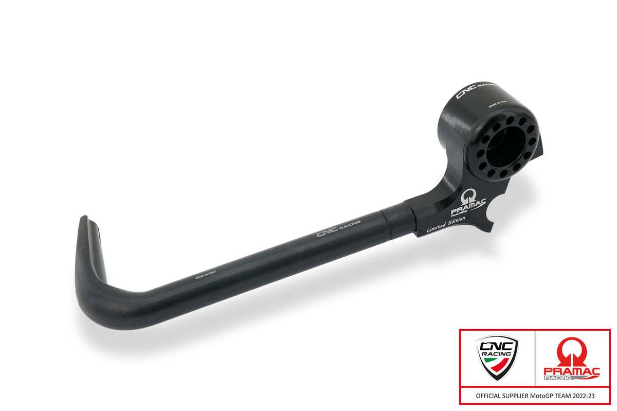 CNC Racing Lever-Guard Street – Clutch lever protector with bar-end mirror housing – Pramac racing Limited Edition