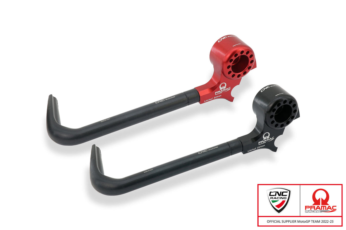 CNC Racing Lever-Guard Street – Clutch lever protector with bar-end mirror housing – Pramac racing Limited Edition - CNC Racing
