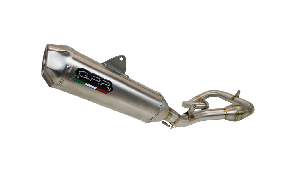 GPR exhaust Kawasaki Kx 450 F 2012-2015, Pentacross Inox, Racing full system exhaust, including removable db killer/spark arrestor - GPR Exhausts