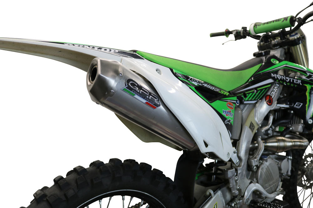 GPR exhaust Kawasaki Kx 450 F 2012-2015, Pentacross Titanium, Racing full system exhaust, including removable db killer/spark arrestor - GPR Exhausts