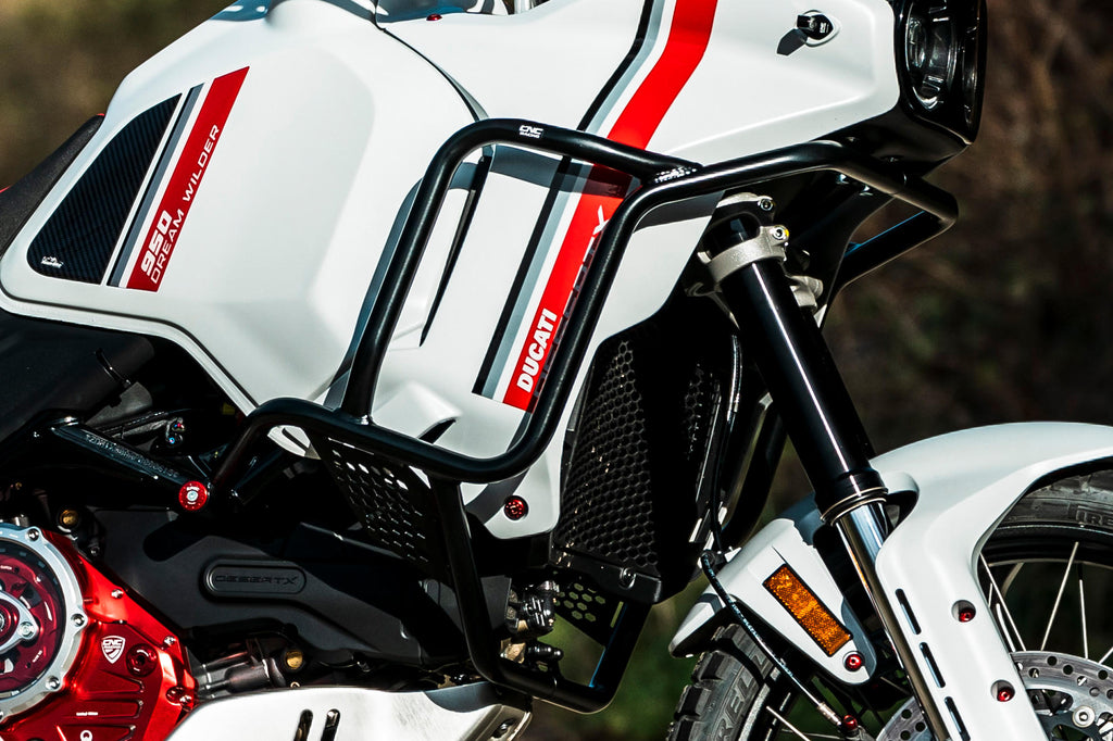 CNC Racing Engine Guard in Steel Tubes for Ducati Desertx - CNC Racing