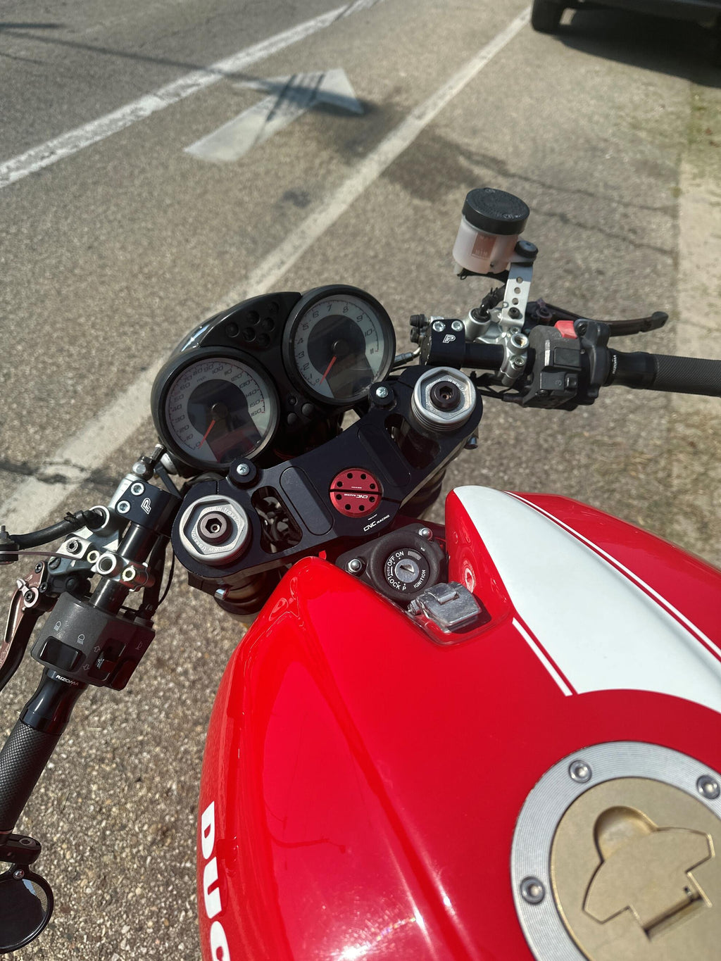 CNC Racing Triple Clamps – Handlebar Clamps Hole Covers for Ducati Monster - CNC Racing image 6