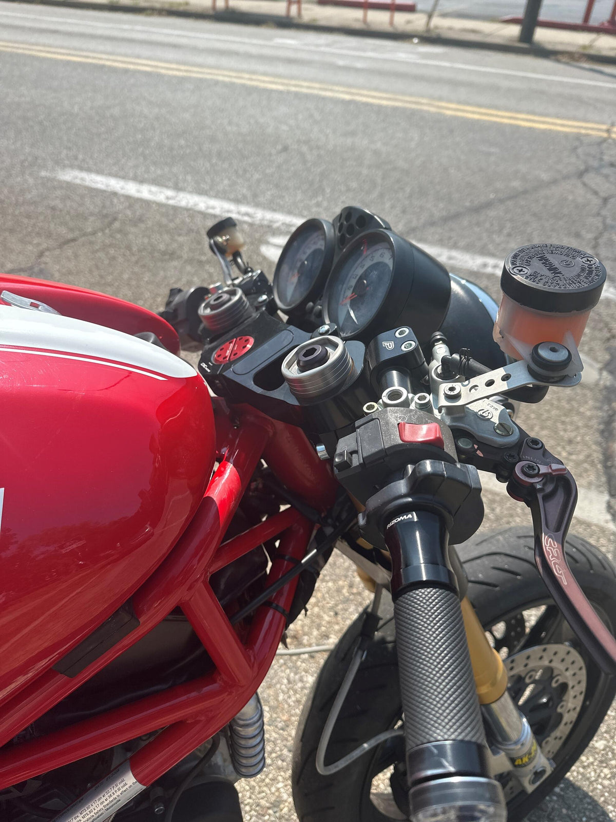 CNC Racing Triple Clamps – Handlebar Clamps Hole Covers for Ducati Monster - CNC Racing image 5