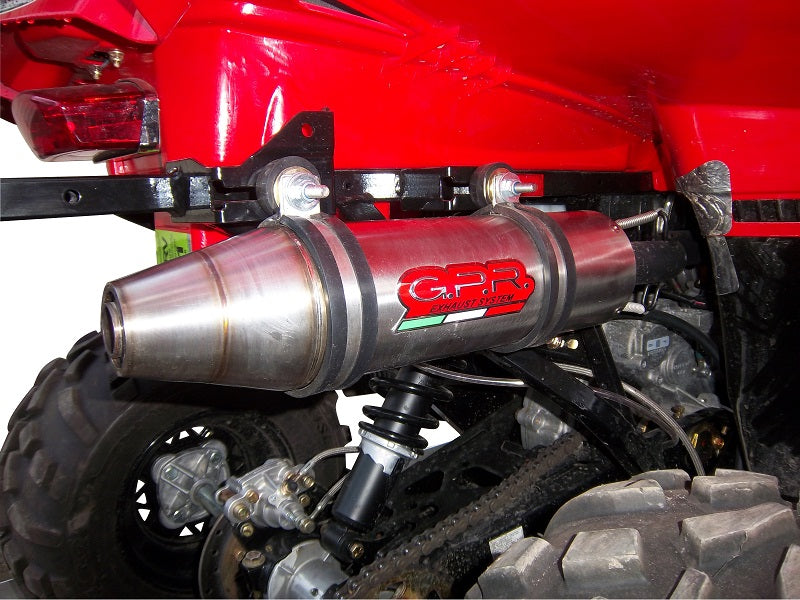 GPR exhaust Polaris Scrambler 500 2001-2012, Deeptone Atv, Homologated legal silencer exhaust including removable db killer - GPR Exhausts