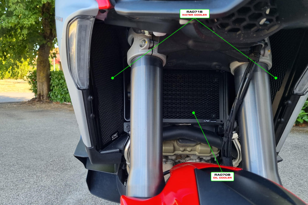 CNC Racing Radiator Guards Water Cooler for Ducati Multistrada V4 - CNC Racing image 2