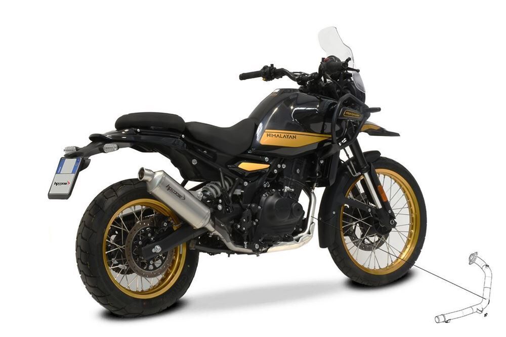 HP Corse Decat HEADER PIPE (Primary decat collector) for Royal Enfield Himalayan 450 2024 - HP Corse