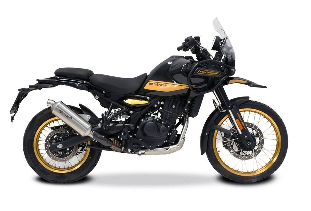 HP Corse SP-1 Short Satin Exhaust for Royal Enfield Himalayan 450 2024 - HP Corse
